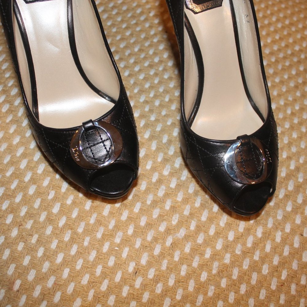 O De Dior pump noir cannage lambskin - Picture 4 of 13